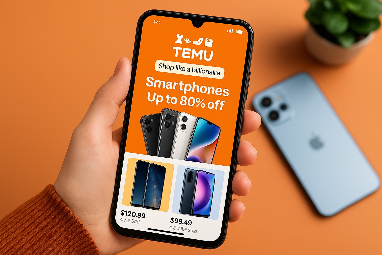Ghid complet để cumpără smartphone-uri pe Temu