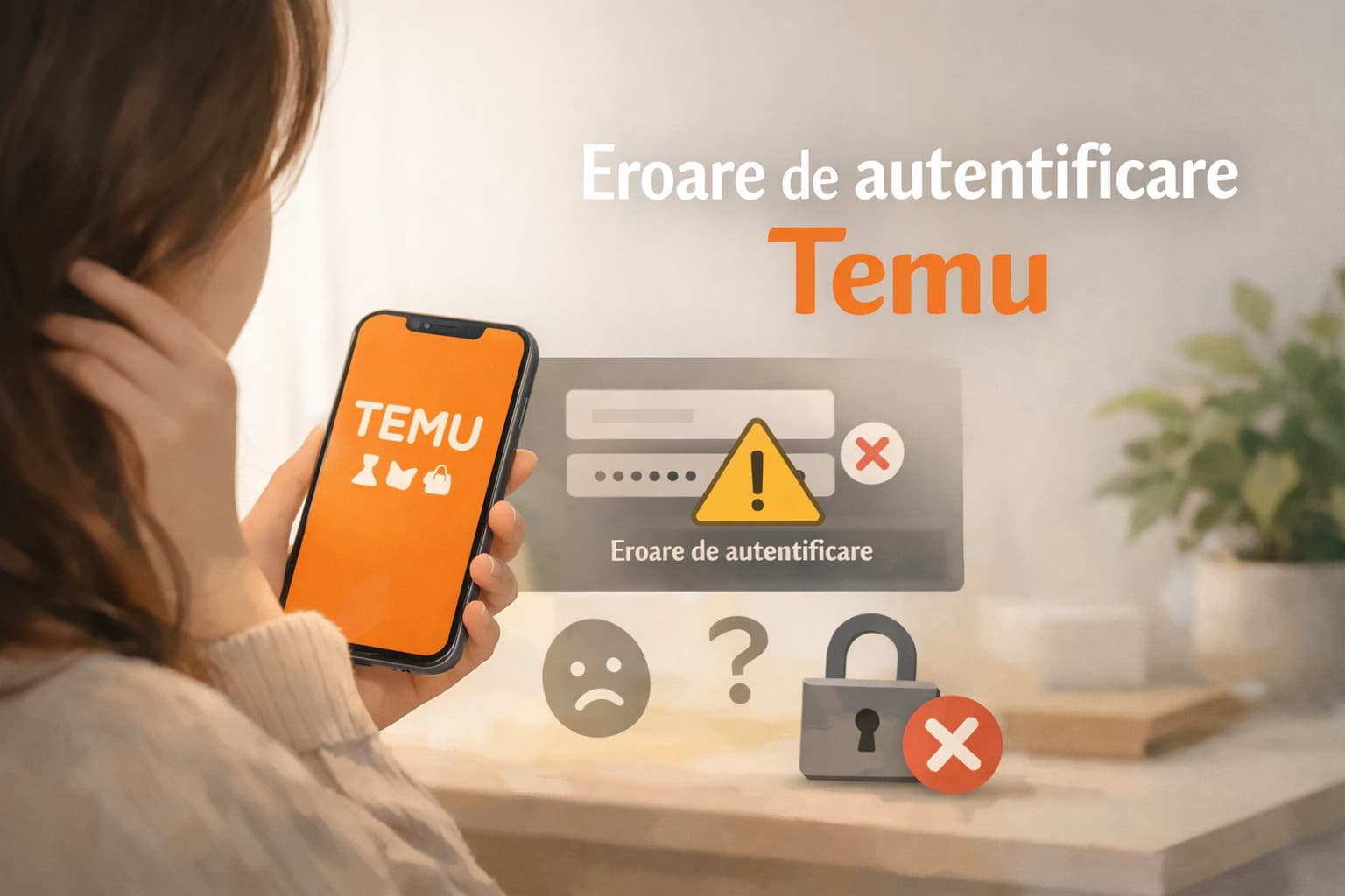 Eroare de autentificare Temu și cum o rezolvi rapid