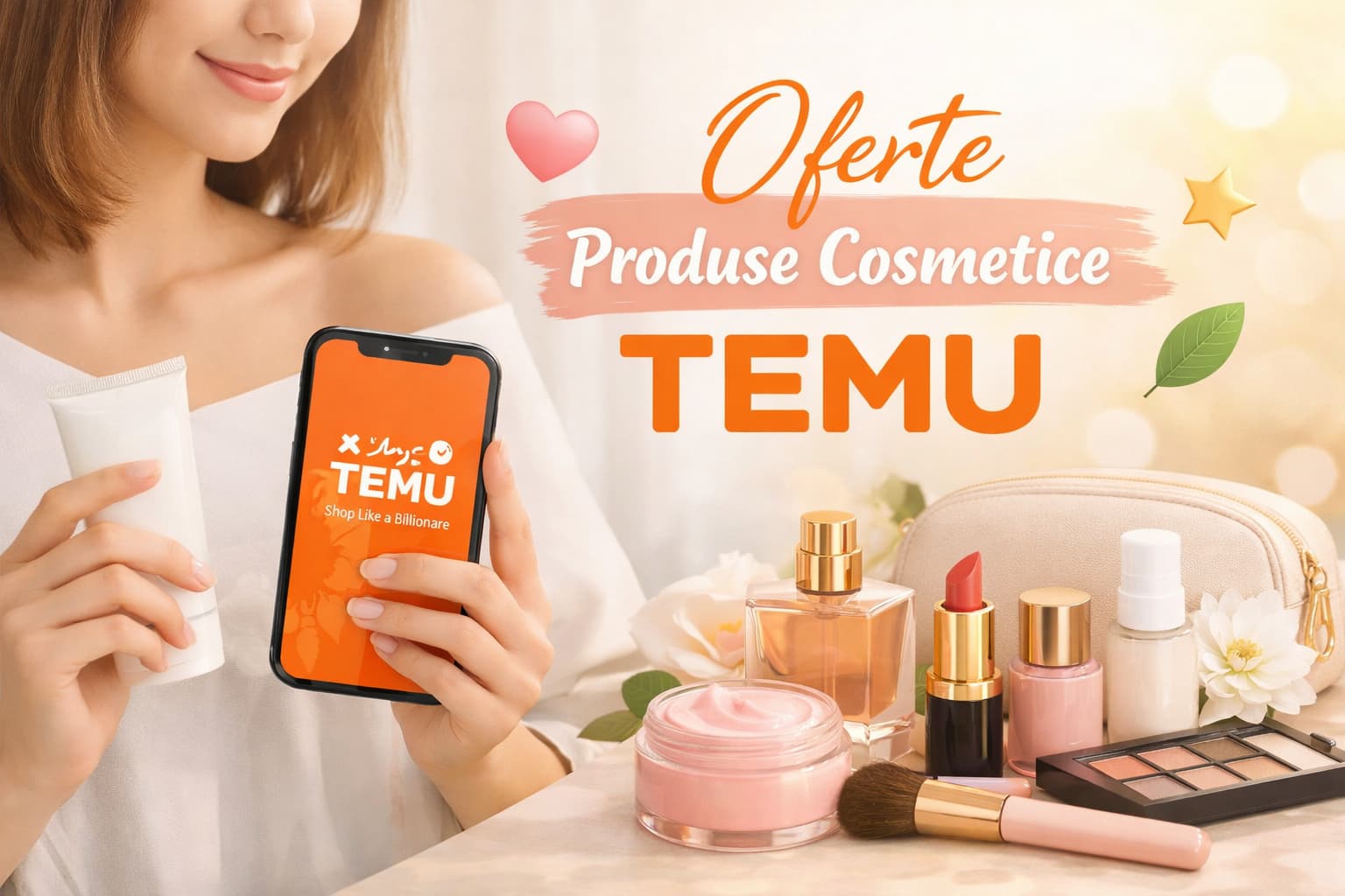 Oferte produse cosmetice Temu atractive și accesibile
